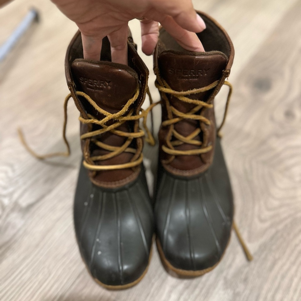 Sperry Women Brown Duck Boots